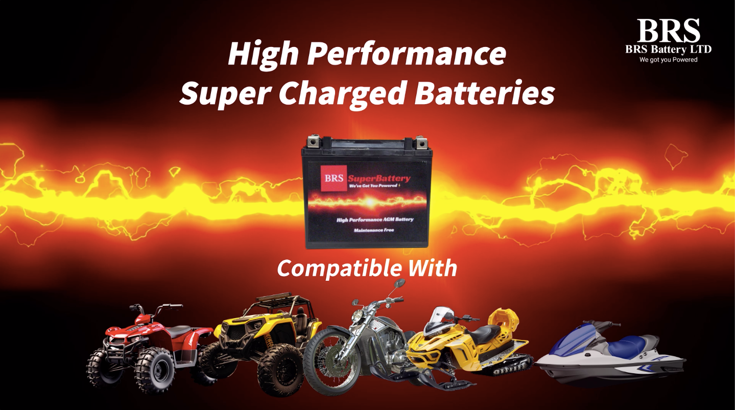 Load video: BRS Super BATTERY - ATV Battery, Snowmobile Battery,