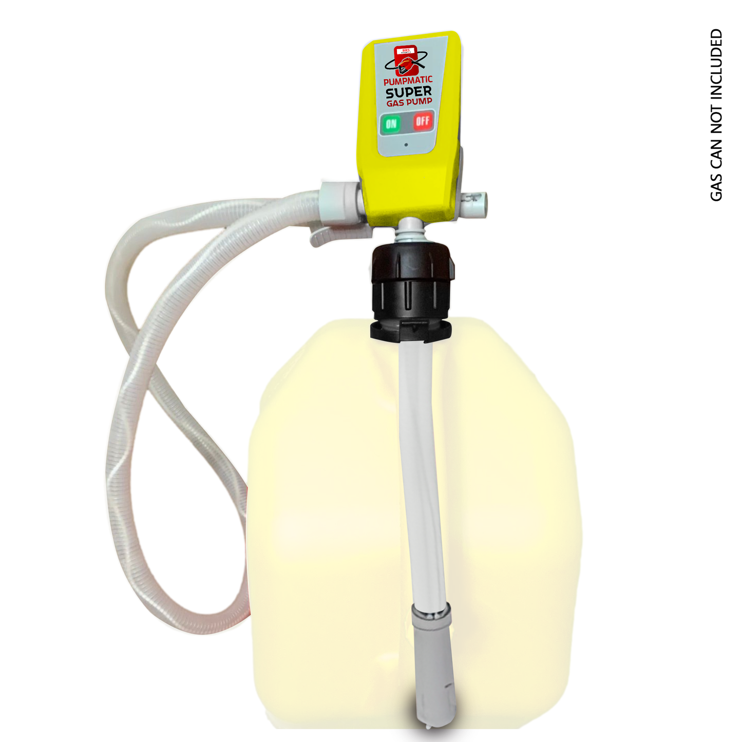 PumpMatic - Diesel Fuel Pump - Transfer Gas, Kerosene + Siphon Pump + 3 Power Sources w/ 4.25 Ft Hose