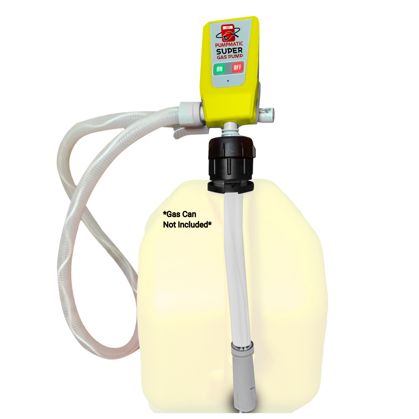 PumpMatic - Diesel Fuel Pump - Transfer Gas, Kerosene + Siphon Pump + 3 Power Sources w/ 4.25 Ft Hose