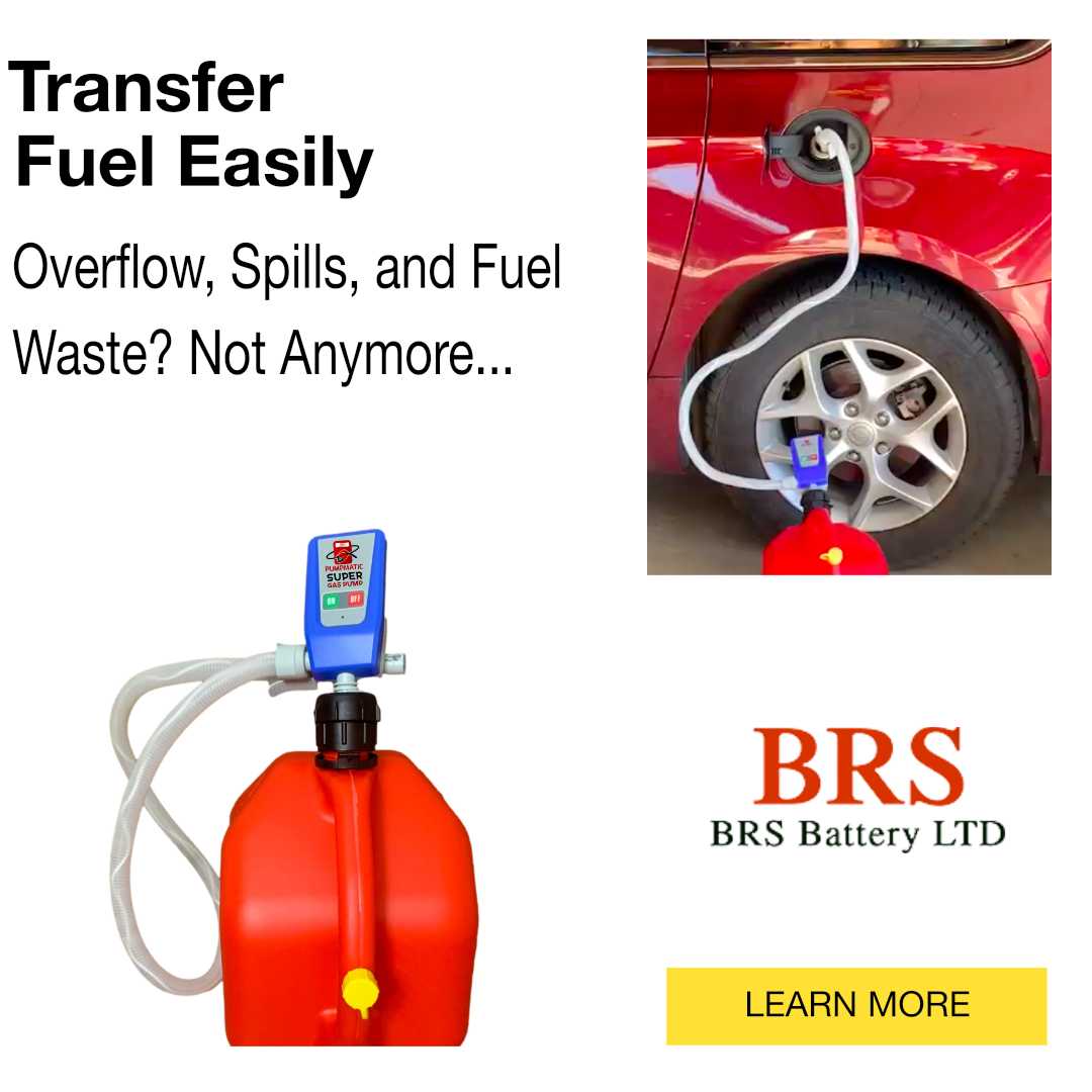 Gas & Diesel Pump Pack - PumpMatic Super Gas Pump Fuel Transfer Pump f –  BRS Super Battery
