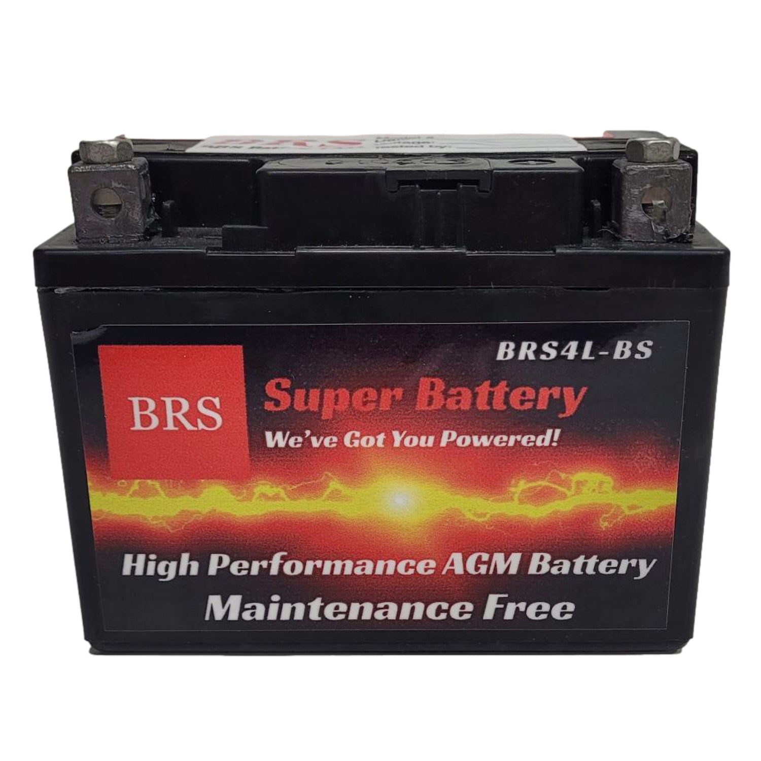 WPX4L-BS 12v High Performance Sealed AGM PowerSport 2 Year Battery - BRS Super Battery