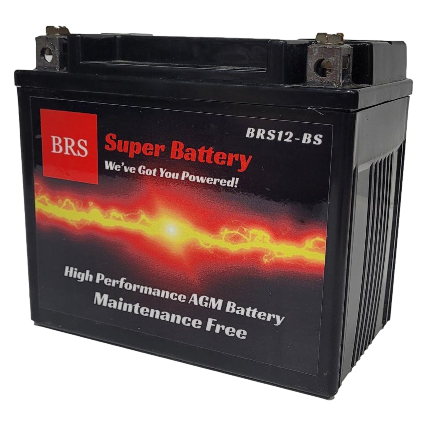 High Performance BRS12-BS 10 Year Battery & Smart Charger / Maintainer Combo Bundle Kit 12v Sealed AGM PowerSports Battery - BRS Super Battery