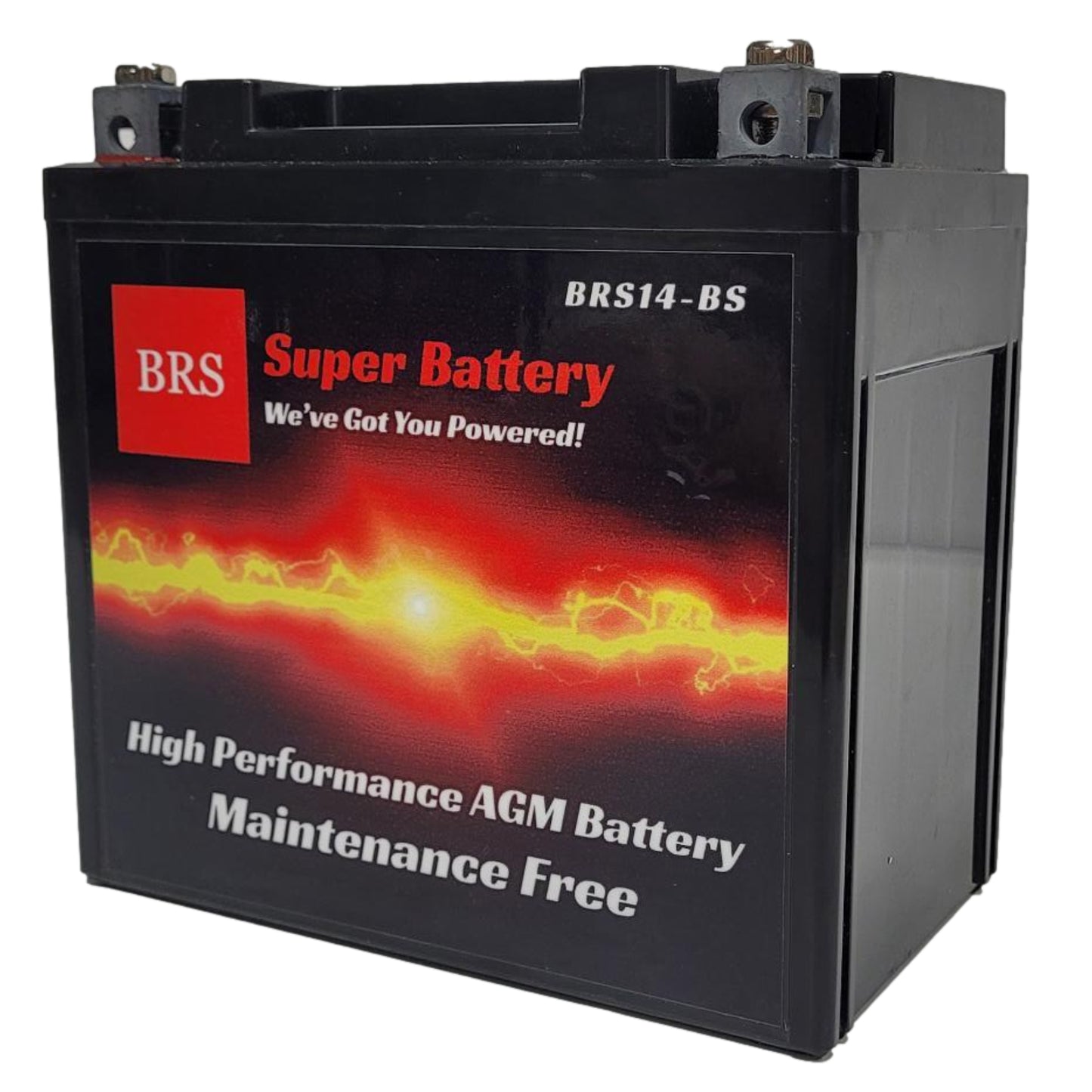 WPX14-BS 12v High Performance Sealed AGM PowerSport 10 Year Battery - BRS Super Battery