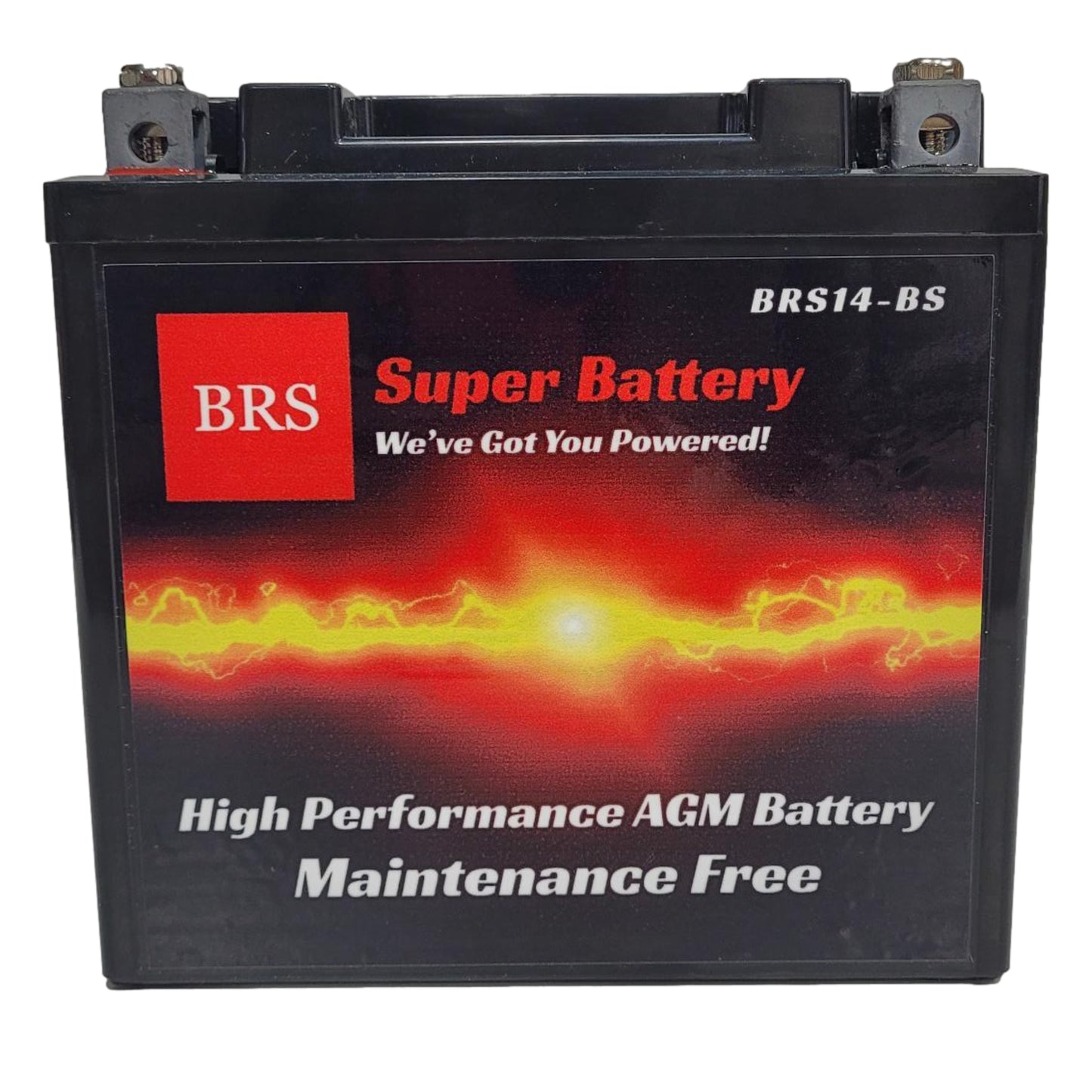 WPX14-BS 12v High Performance Sealed AGM PowerSport 2 Year Battery - BRS Super Battery