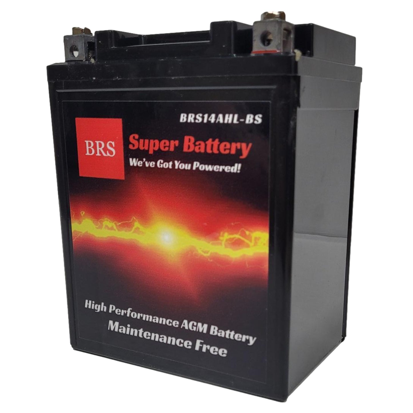 WPX14AHL-BS 12v High Performance Sealed AGM PowerSport 2 Year Battery - BRS Super Battery