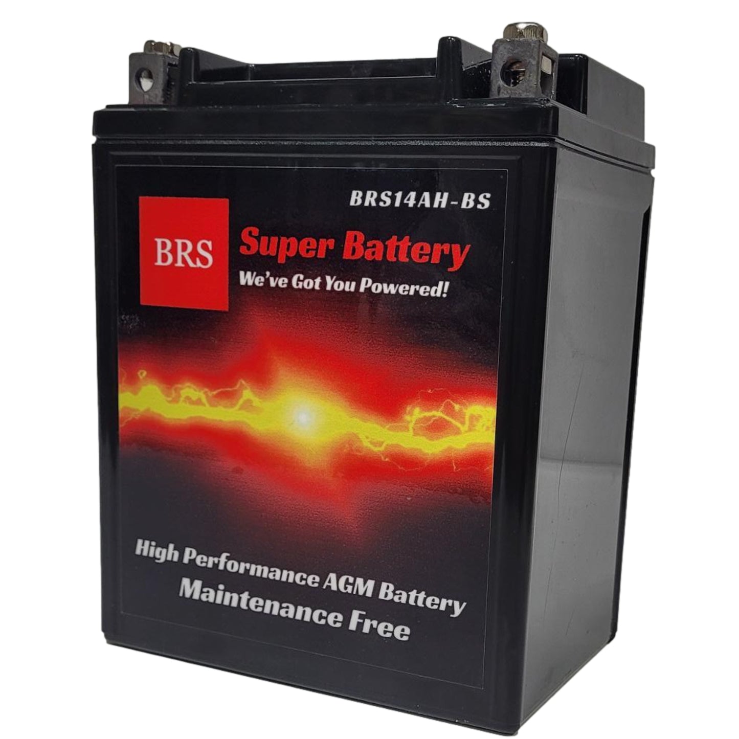 WPX14AH-BS 12v High Performance Sealed AGM PowerSport 10 Year Battery - BRS Super Battery