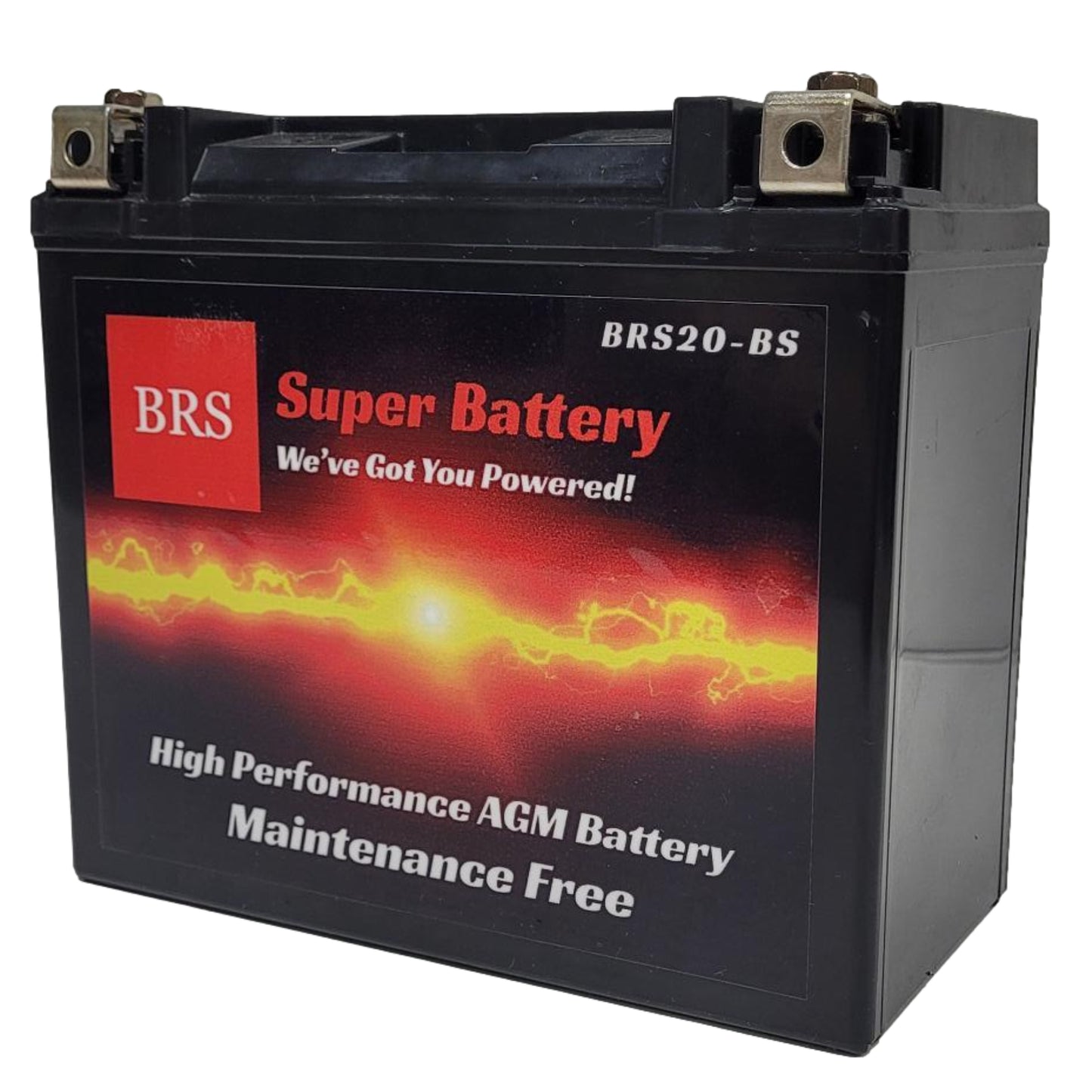 WPX20-BS 12v High Performance Sealed AGM PowerSport 10 Year Battery - BRS Super Battery