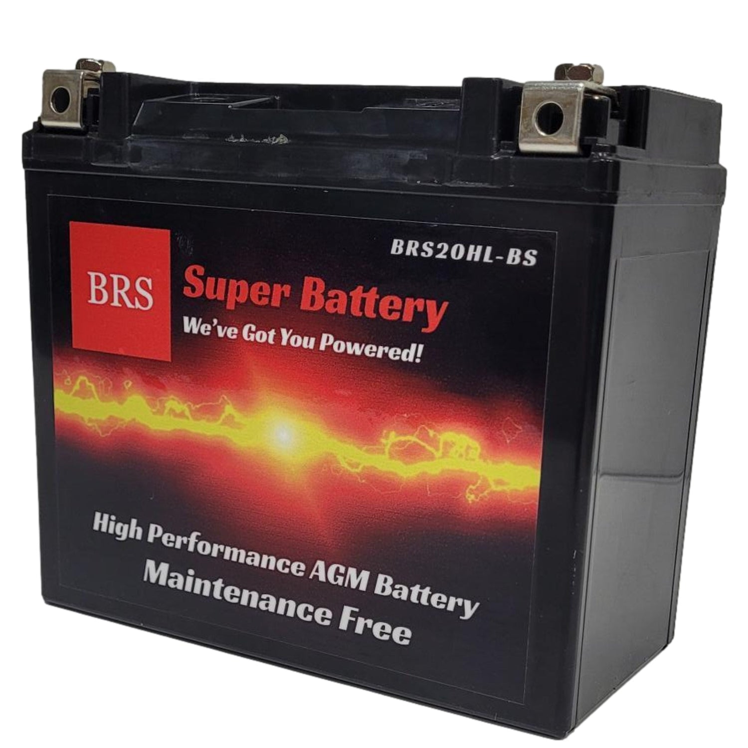 High Performance BRS20HL-BS 2 Year Battery & Smart Charger / Maintainer Combo Bundle Kit 12v Sealed AGM PowerSports Battery - BRS Super Battery
