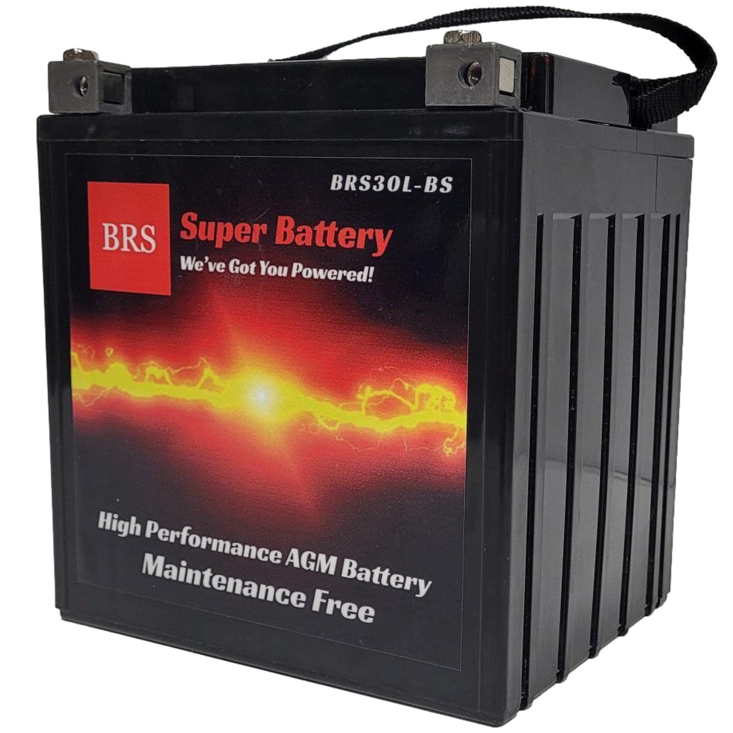 WPX30L-BS 12v High Performance Sealed AGM PowerSport 2 Year Battery - BRS Super Battery