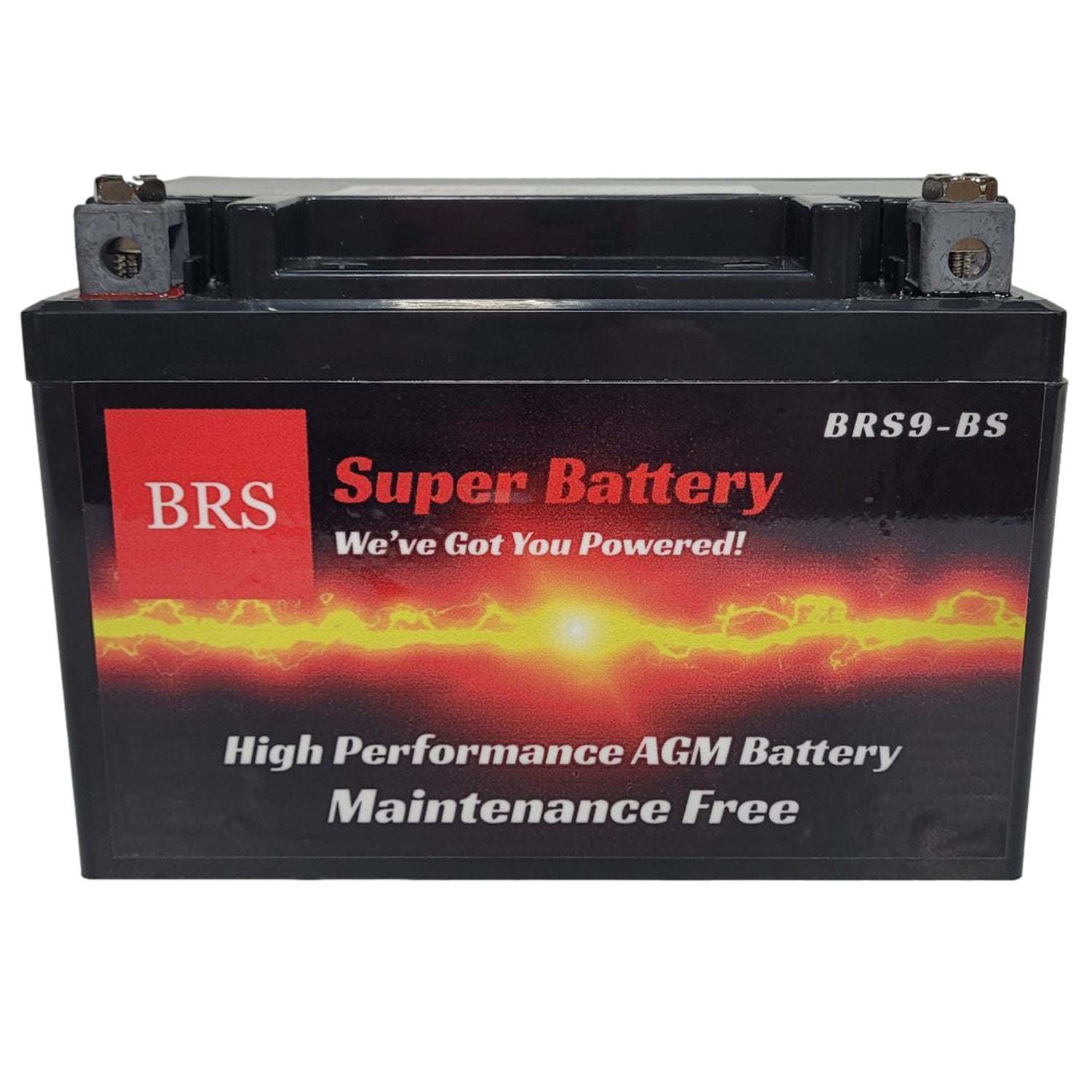 WPX9-BS 12v High Performance Sealed AGM PowerSport 10 Year Battery - BRS Super Battery